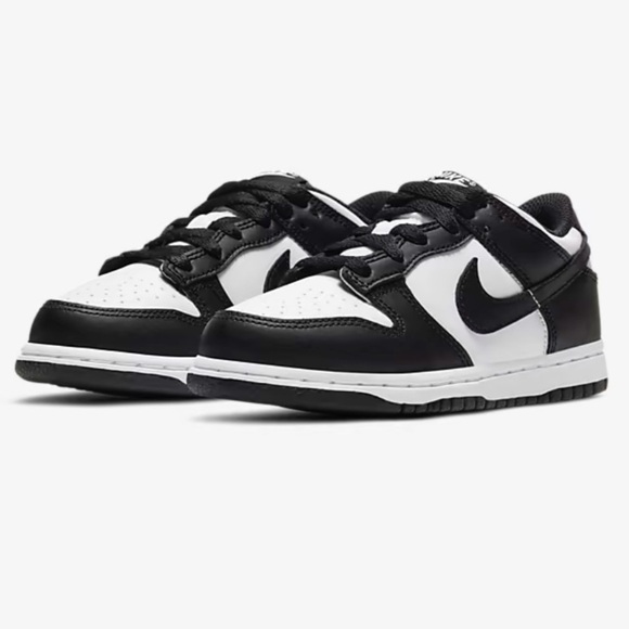 Nike Other - Nike dunk low panda black and white little kid